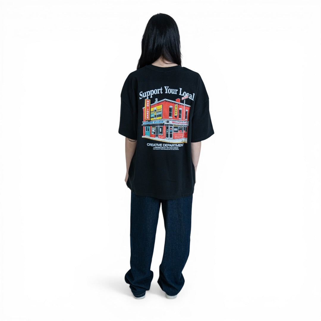 TEE | SUPPORT | BLACK