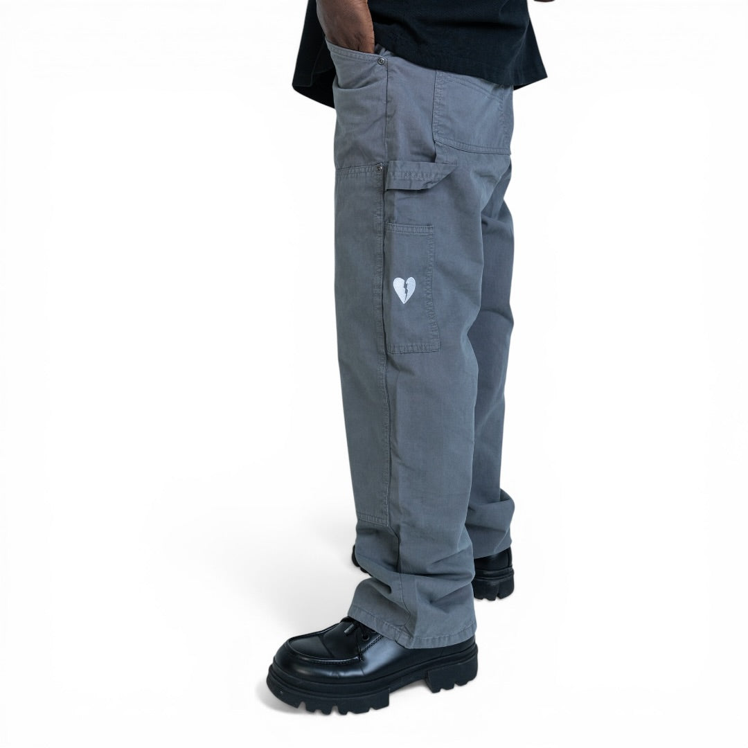 CARPENTER PANTS  | DOUBLE KNEE GREY |