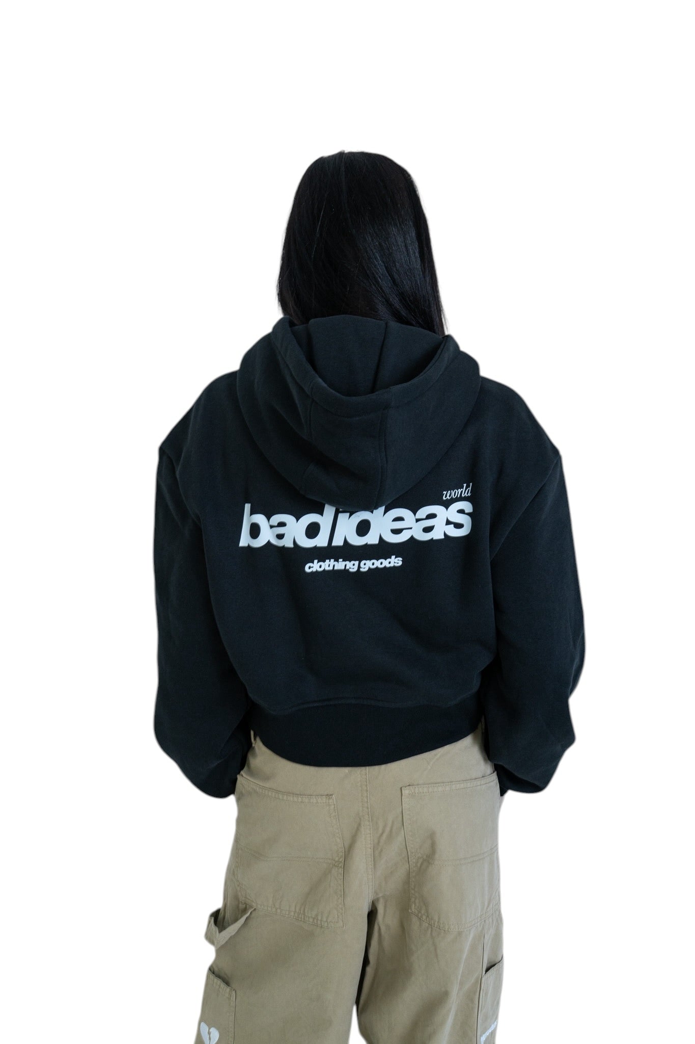 ZIP HOODIE | BLACK |GIRLS