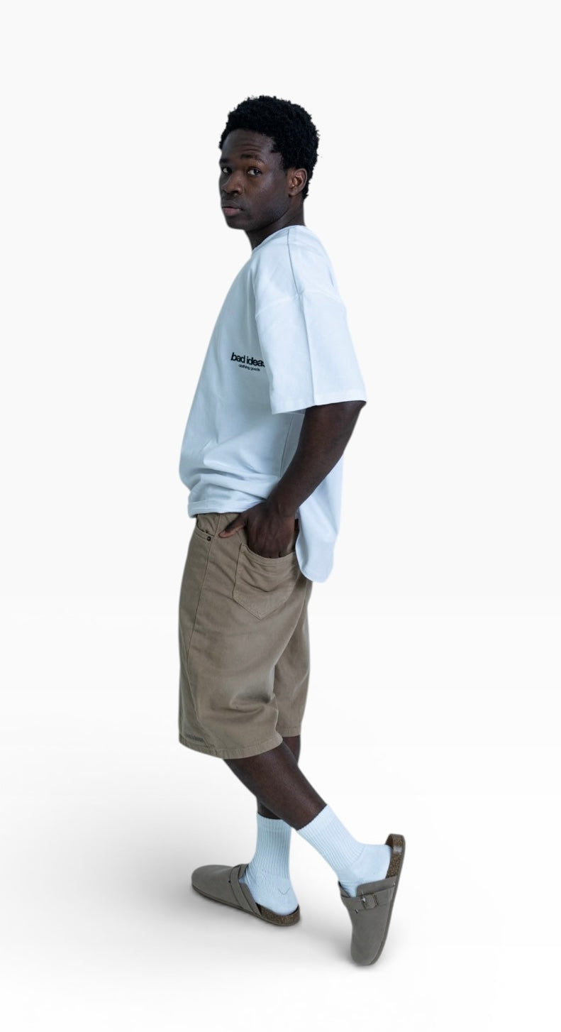 DENIM SHORT| UNION BEIGE