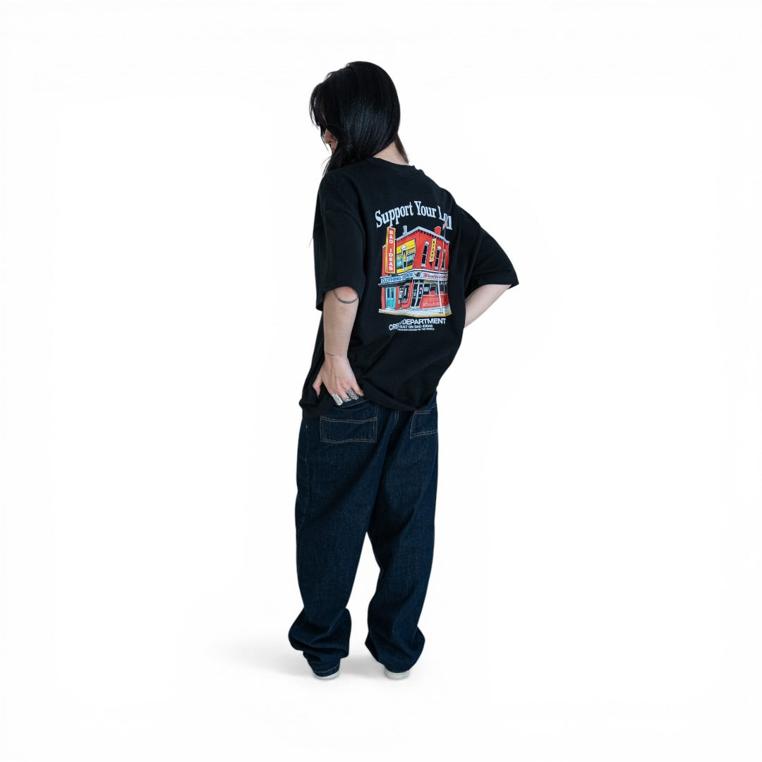 TEE | SUPPORT | BLACK
