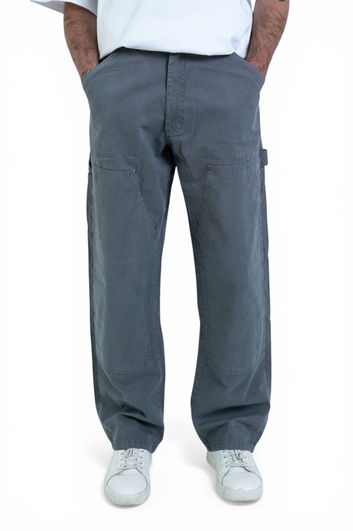 CARPENTER PANTS  | DOUBLE KNEE GREY |