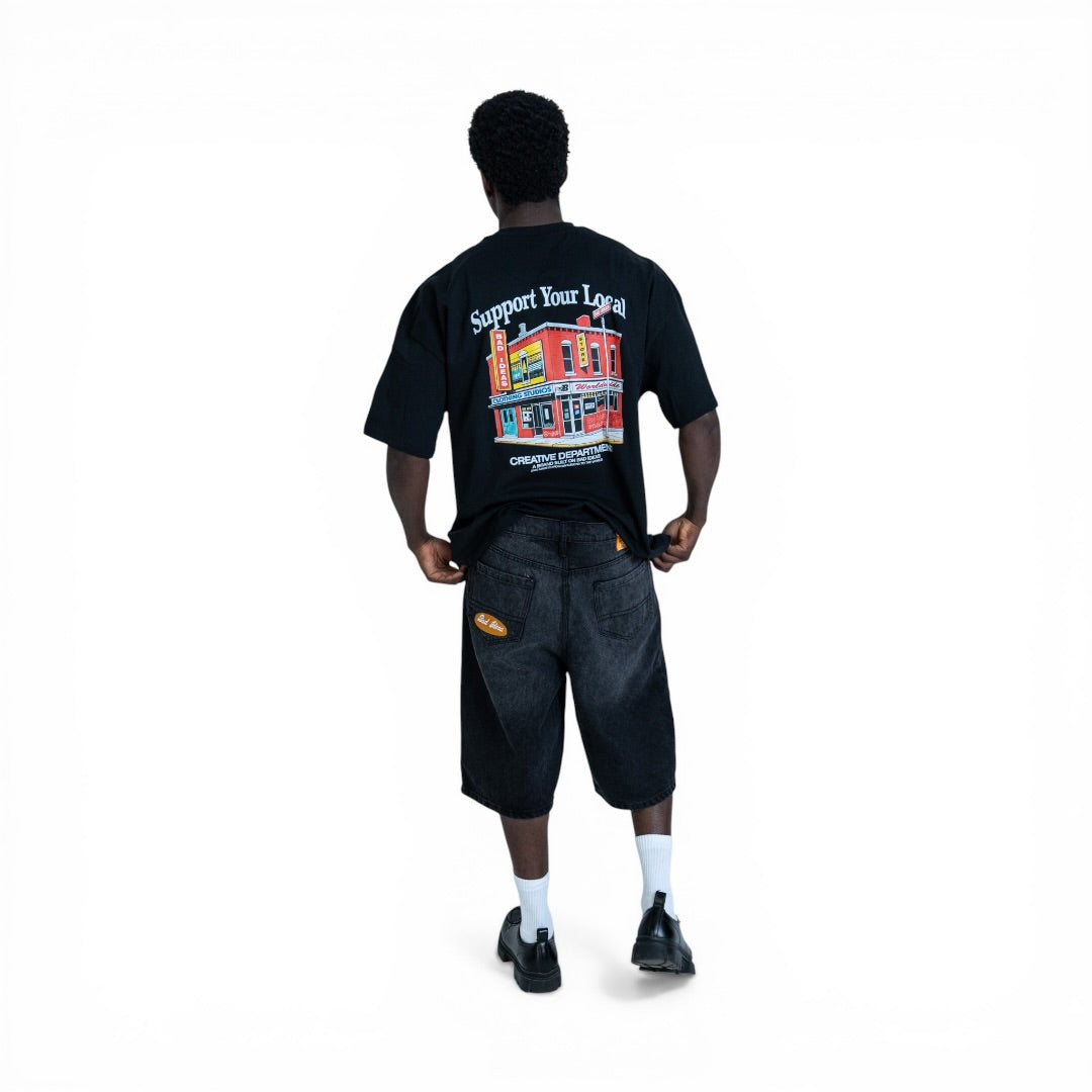 TEE | SUPPORT | BLACK
