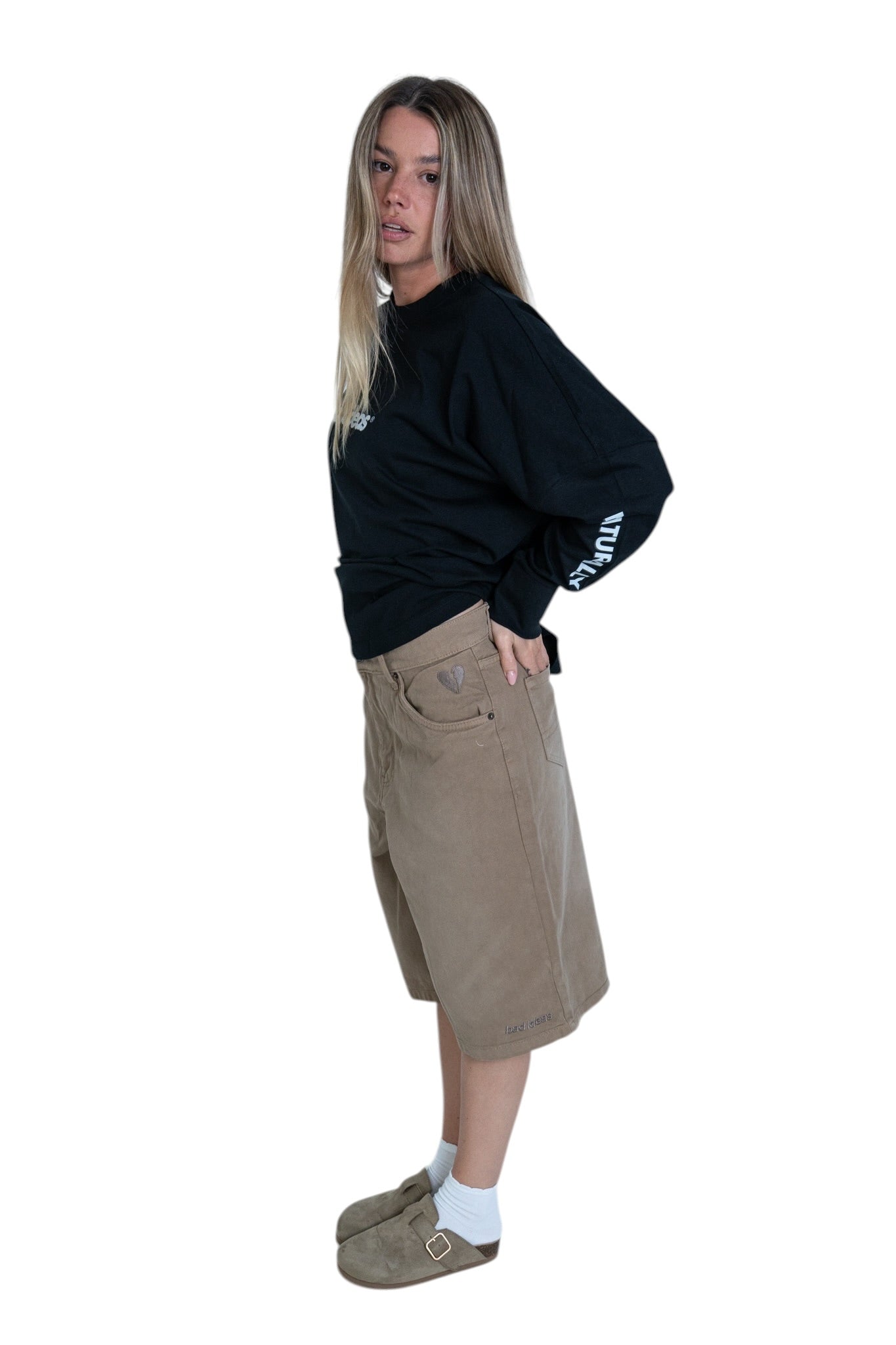 DENIM SHORT| UNION BEIGE