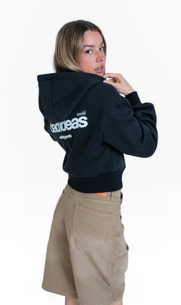 ZIP HOODIE | BLACK |GIRLS