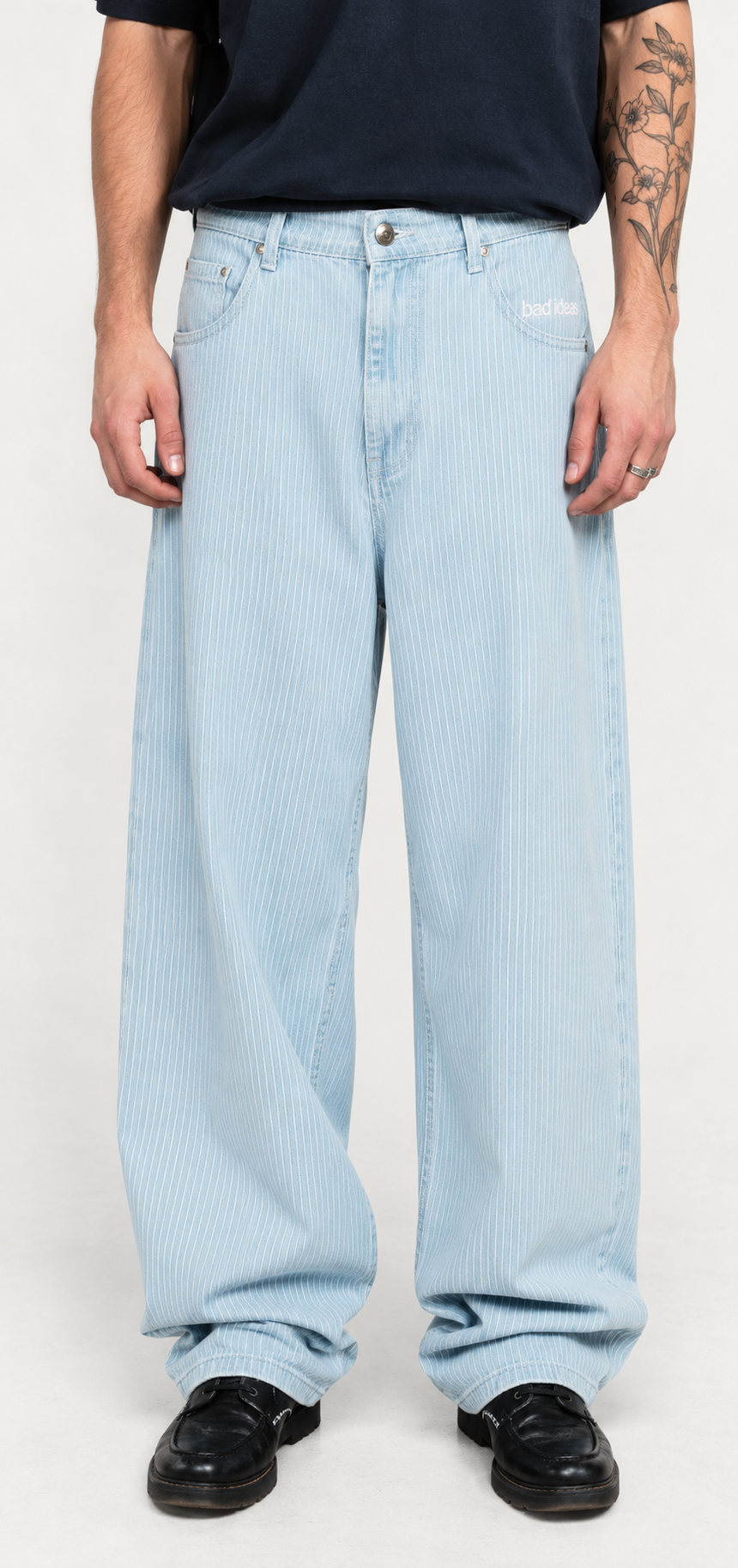 STRIPED PANTS | LIGHT BLUE