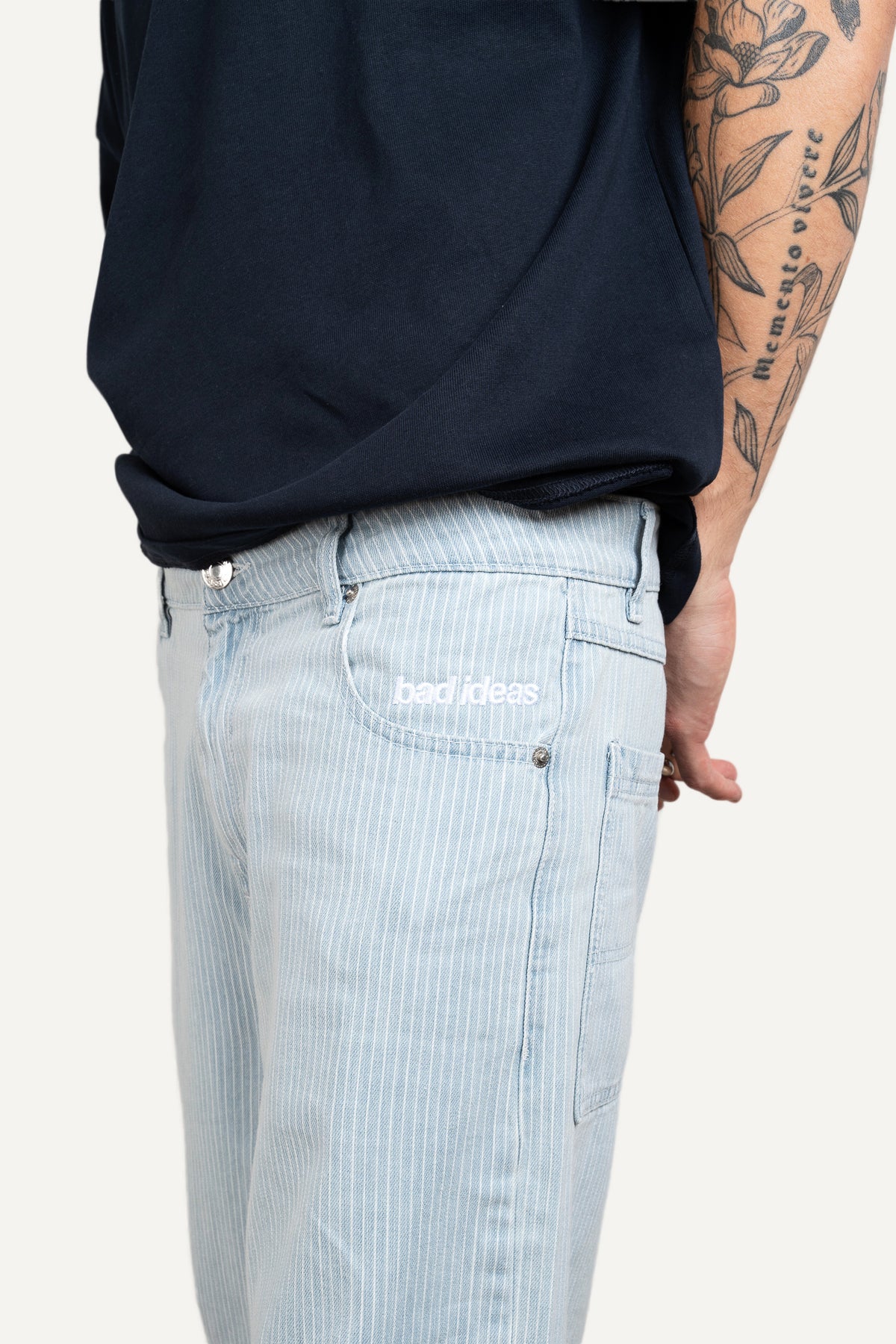 Striped Pants Light Blue