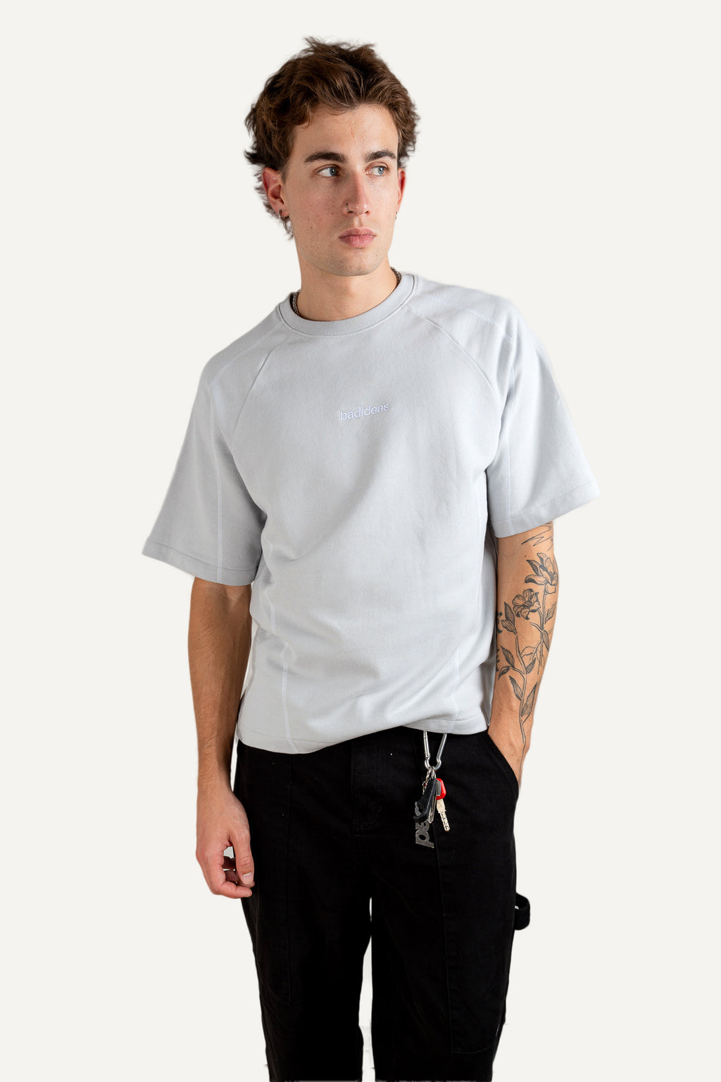 Contrast Tee Light Asphalt