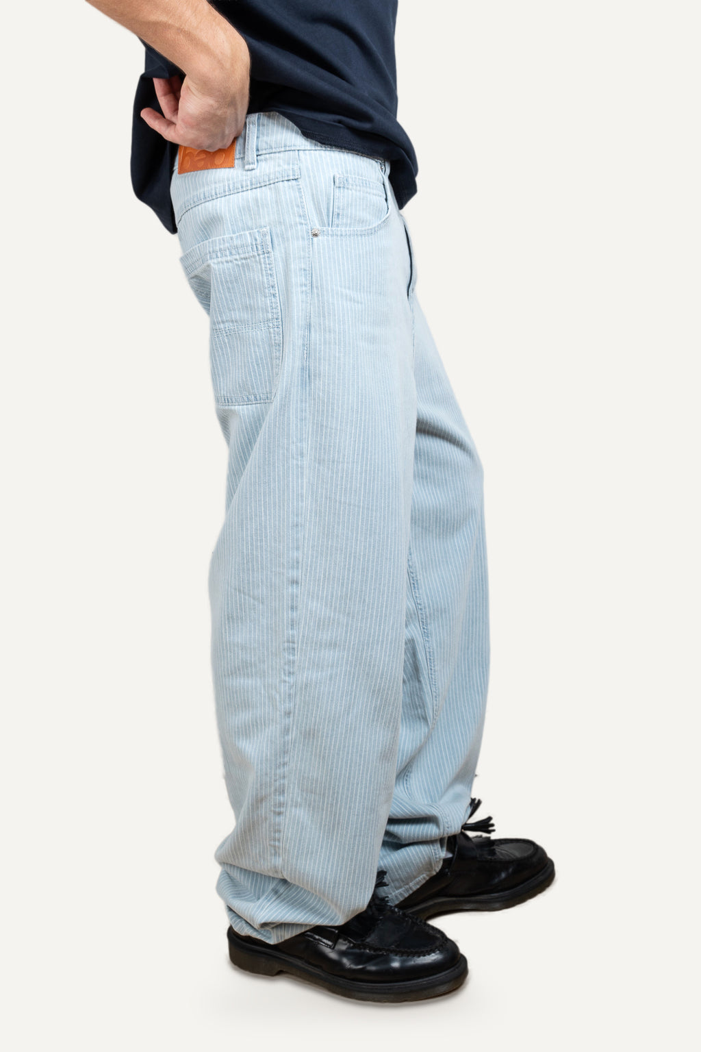 Striped Pants Light Blue