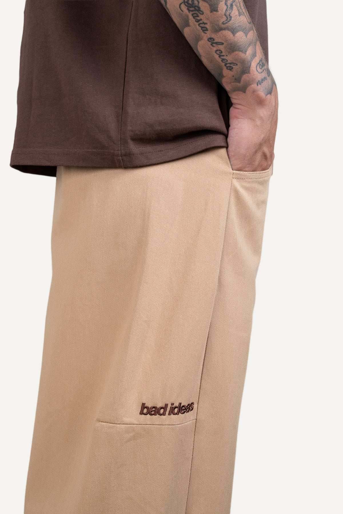 Barrel Fit Pants Sand