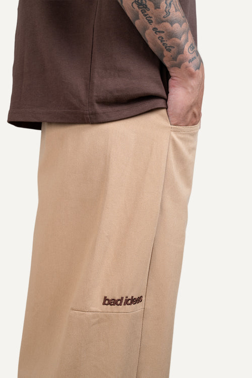 Barrel Fit Pants Sand