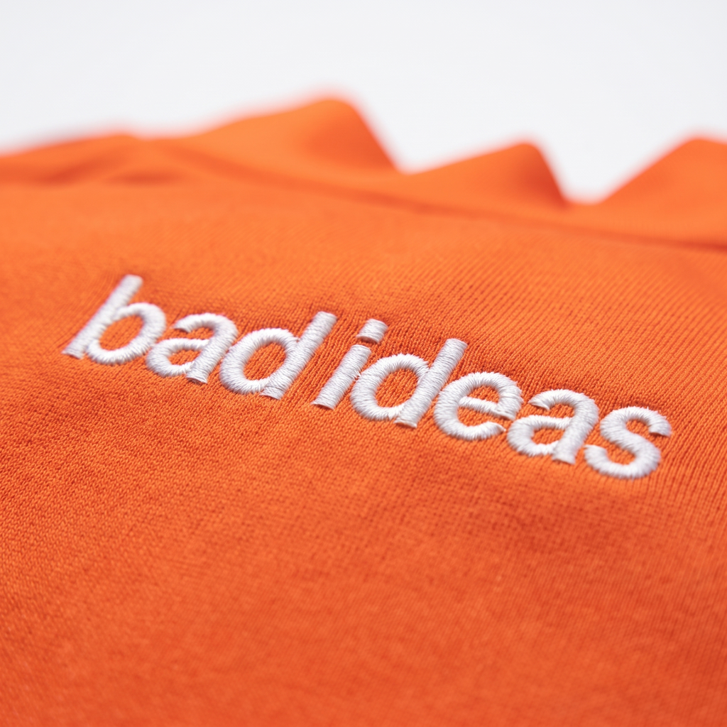 HIGH NECK SHORT TEE |  VIBRANT ORANGE