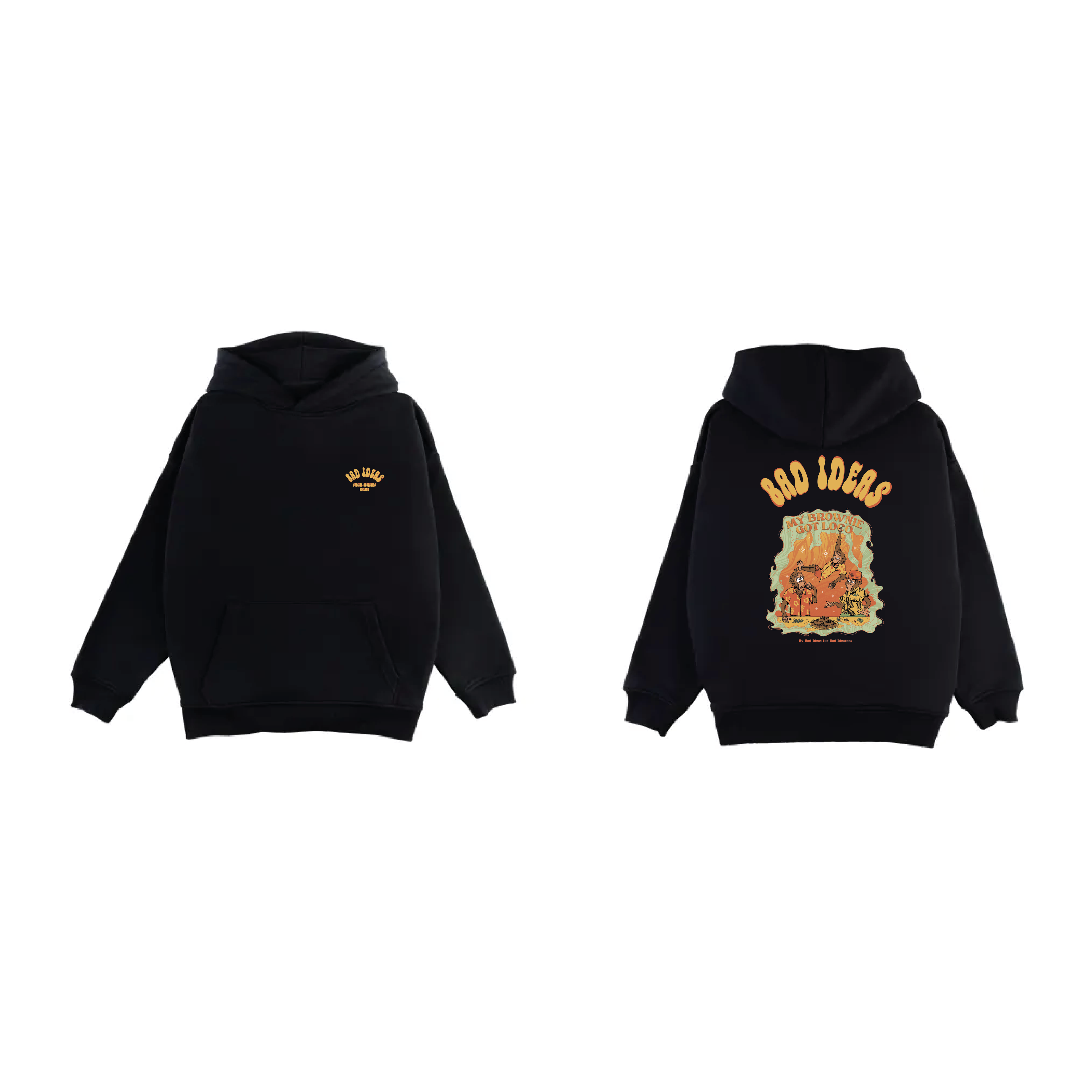 HOODIE | MY BROWNIE GOT LOCO | BLACK