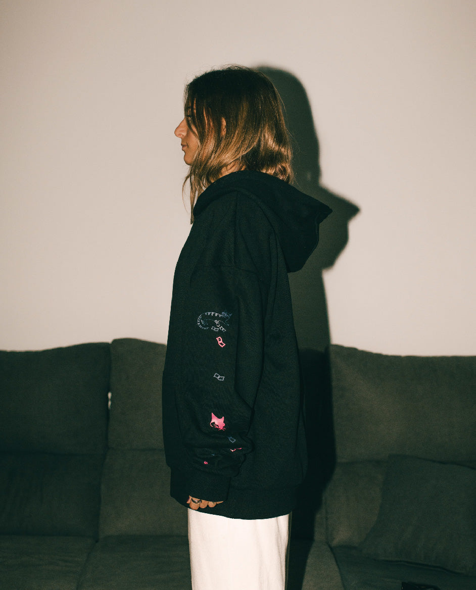 HOODIE |  FUCK YOUR BAD VIBES |  BLACK