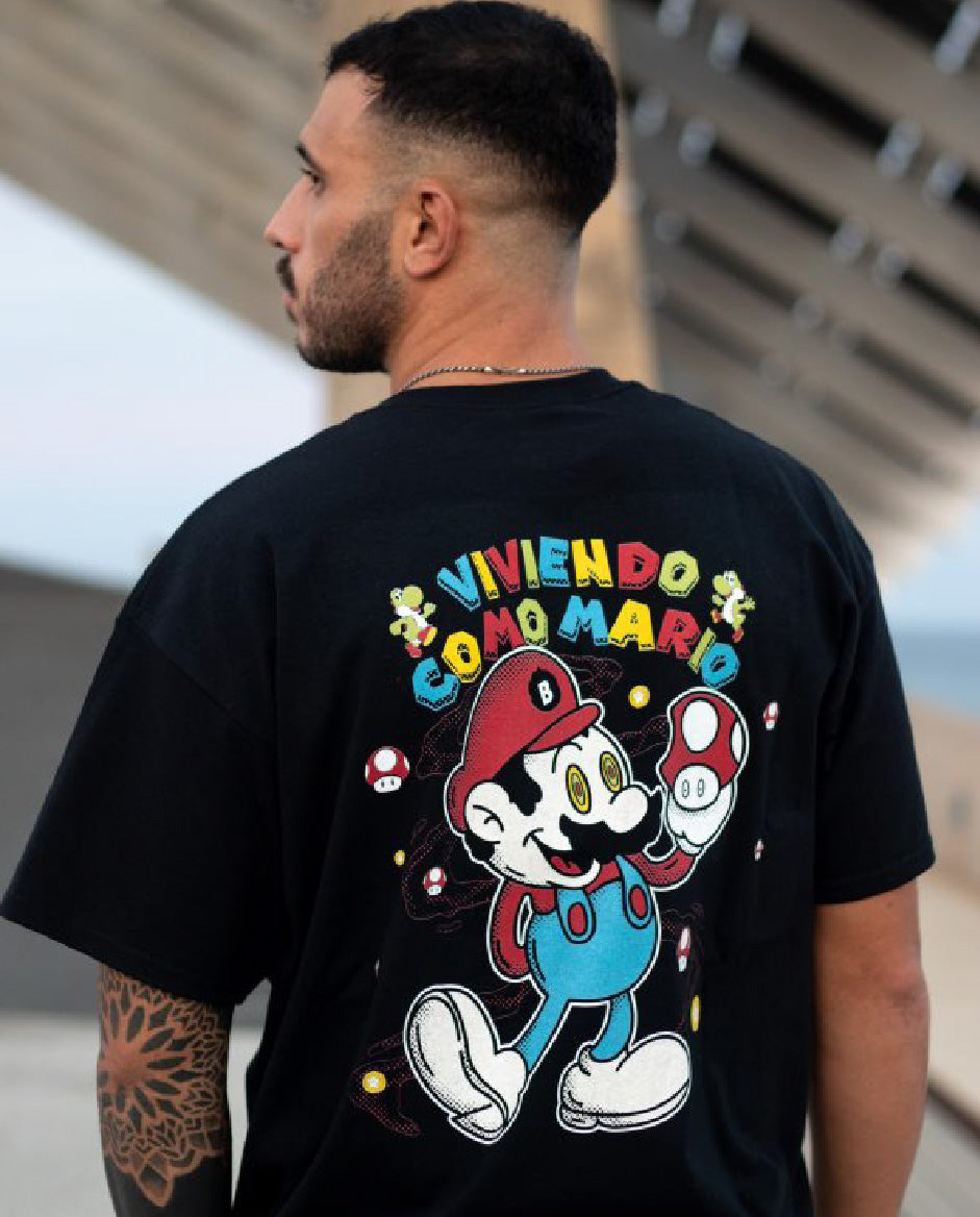 Camiseta Viviendo como Mario