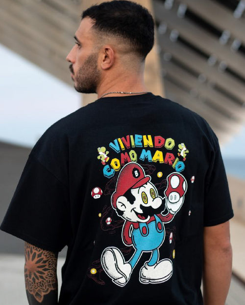 Camiseta Viviendo como Mario